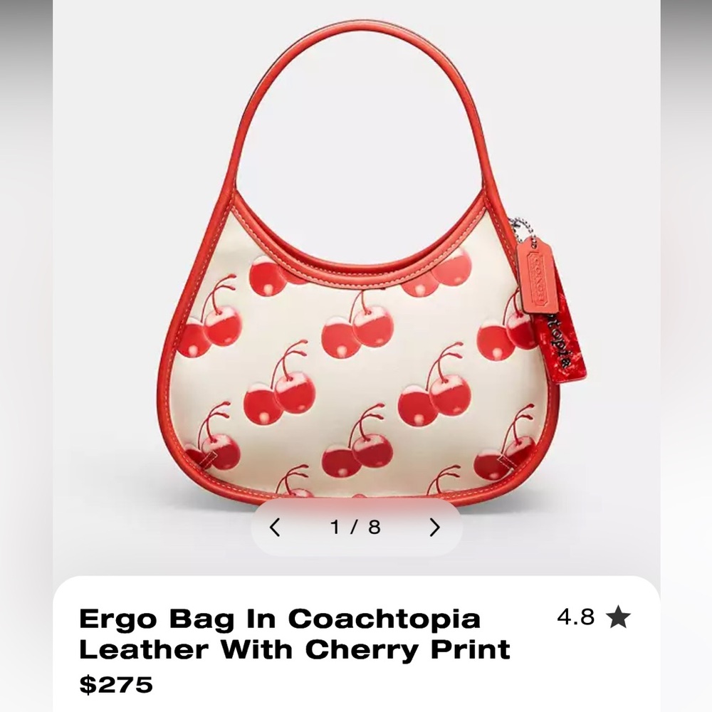 Coachtopia Ergo Bag Cherry NWOT